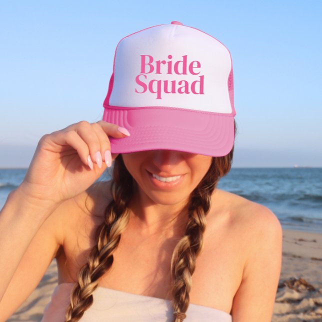 Pink Personalized Bachelorette Trucker Hat (Creator Uploaded)