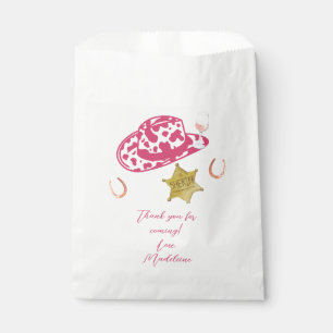 Pink Personalized Cowgirl Hat Country Bachelorette Favour Bag