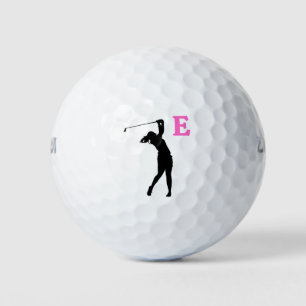Pink Personalized Custom Monogram Golf Balls