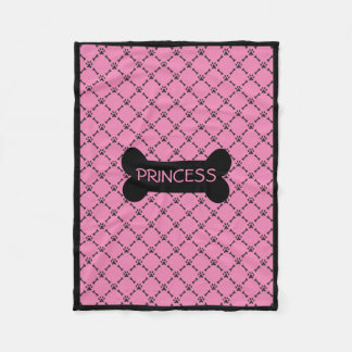 Pink Personalized Doggie Blanket