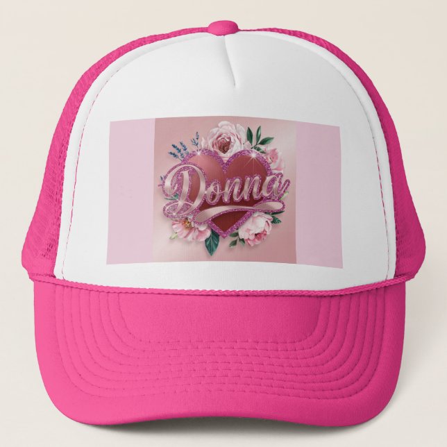 Pink Personalized Donna Hat (Front)