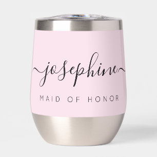 Pink Personalized MAID of Honor Proposal Wedding