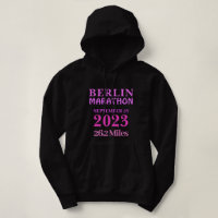 Pink Personalized Marathon Runner Custom Text