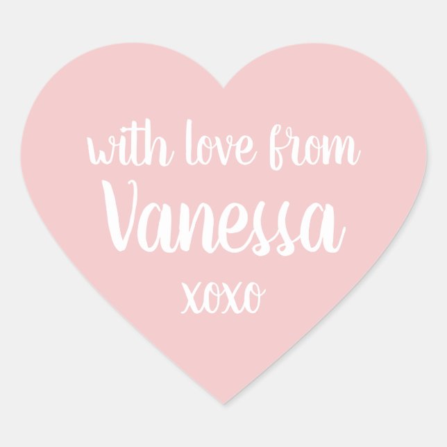 Pink Personalized Name Label (Front)