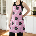 Pink Personalized Pet Photo Dog Lover Instagram Apron<br><div class="desc">Show off your love for your furry companion with the "Cute Custom Love Paw Print Dog Lover Pet Photo" design. This personalized product allows you to feature your favourite pet photo, creating a heartwarming tribute to your beloved dog. With an adorable paw print motif and customizable options, it's the perfect...</div>
