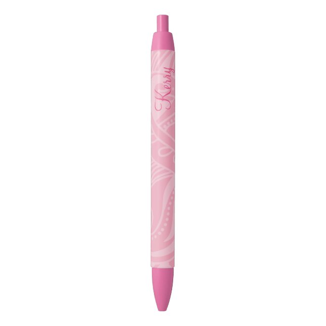 Pink Personalized Writing Pens (Front Vertical)