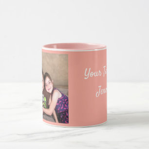 Pink personnalise le MODÈLE PHOTO Gift Coffee Mug