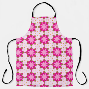 Pink Petal Mosaic pattern Apron