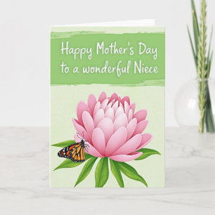 Pink Petal Mothers Day Insect Card