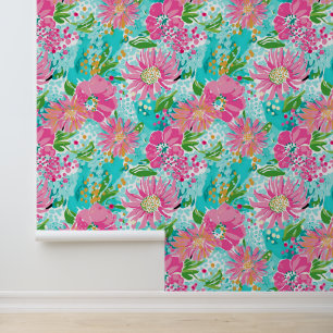 Pink Petal Play Wallpaper