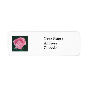 Pink Petals Address Label