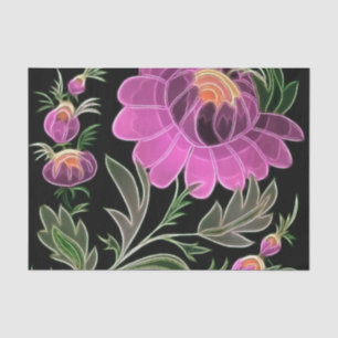 Pink Petals Art Deco Tissue Paper