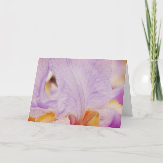 Pink Petals Dream Abstract Art Note Card (Front)
