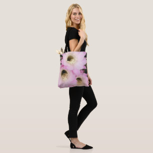 Pink petals of the desert tote bag