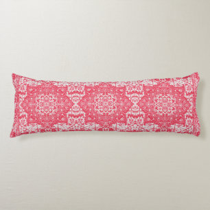 Pink Petals on Kilim Dreams Body Pillow