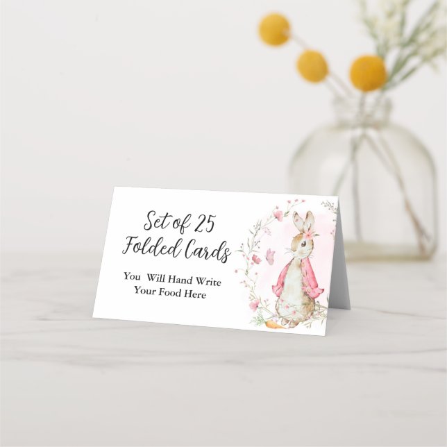Pink Peter Rabbit Folded Cards (Front)