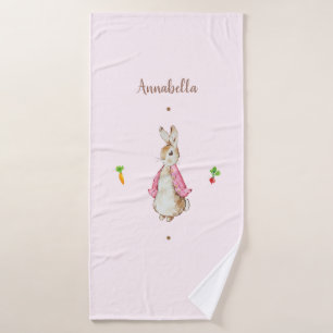 Pink Peter the Rabbit Bath Towel