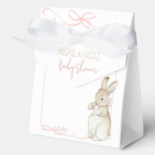 Pink Peter the Rabbit Beatrix Potter Baby Shower Favor Box