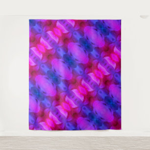 Pink Petunia Ikat Miami Tapestry