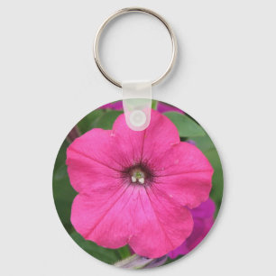 Pink Petunia Keychain