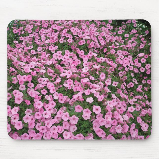 Pink Petunias Mouse Pad (Front)