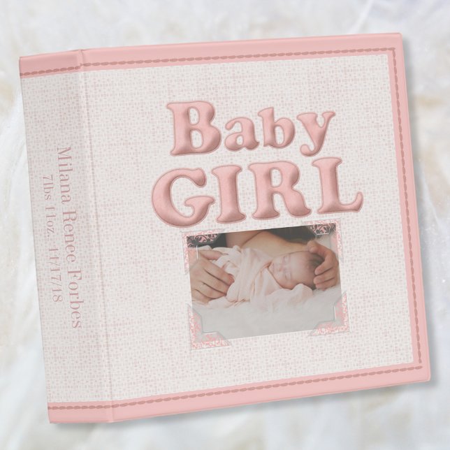 Pink Photo Baby Blanket Binder (Creator Uploaded)