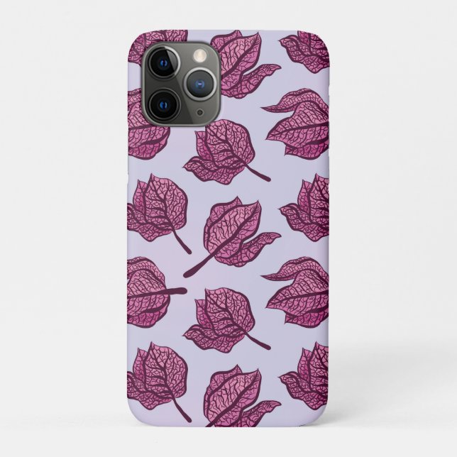 Pink Physalis Flower Pattern Pastel Botanical Case-Mate iPhone Case (Back)