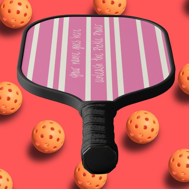 Pink Pickle Power Pickleballer player powerful Pickleball Paddle (Creator Uploaded)