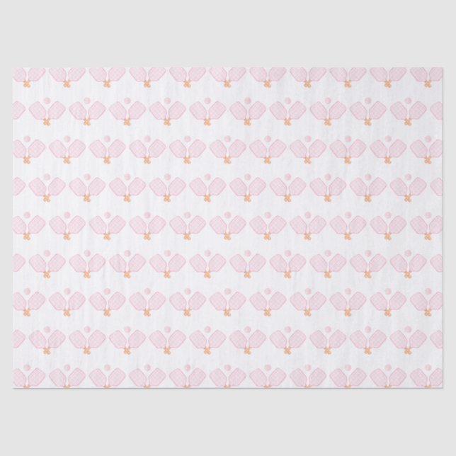 Pink Pickleall Paddle Tissue Paper (Front)
