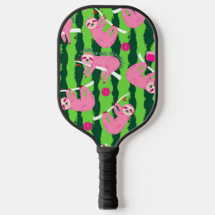 Pink pickleball sloths 🦥 paddle