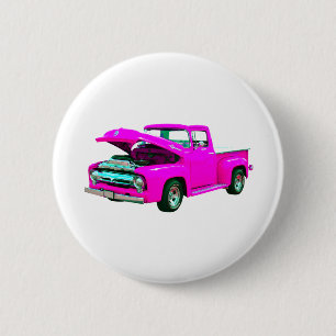 pink pickup 2 inch round button