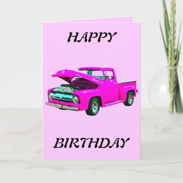 pink pickup card (Front)