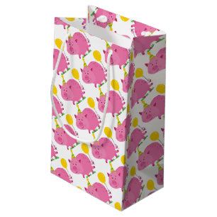 Pink Pig Birthday Small Gift Bag