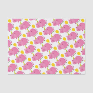 Pink Pig Birthday Tissue Paper