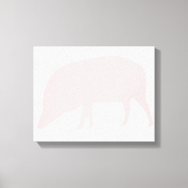 Pink Pig Canvas Print (Front)