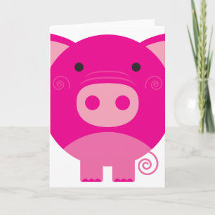 Pink Pig Card