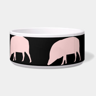 Pink Pig Dog Bowl