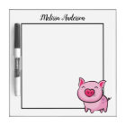 Pink Pig Dry Erase Board