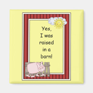 Pink Pig - Farmyard Barnyard Friend - Kids Magnet