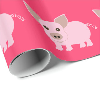 Pink Pig Gift Wrapping Paper