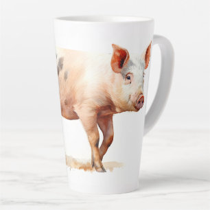 Pink Pig Latte Mug