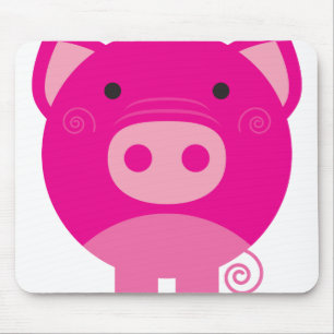Pink Pig Mouse Pad