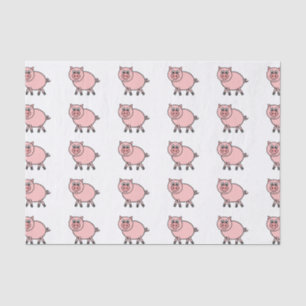 Pink Pig Tissue Paper