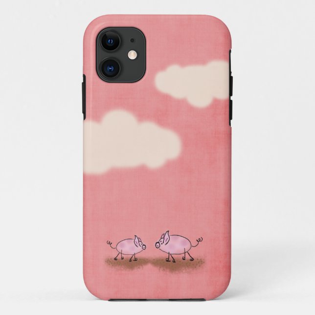 Pink Piggies iPhone Case (Back)