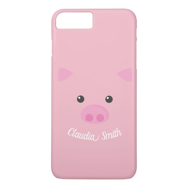Pink Piggy Face Case-Mate iPhone Case (Back)