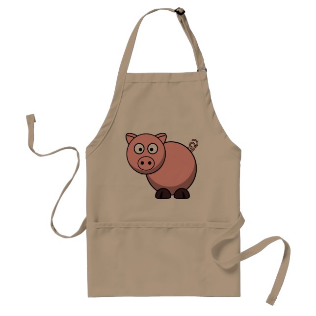 Pink piggy standard apron (Front)