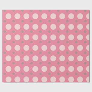 Pink pika Dot wrapping paper