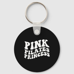Pink Pilates Princess Aesthetic Mind Body Yoga Wor Keychain