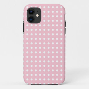 Pink pin polka dots dot girly cute pattern print iPhone 11 case