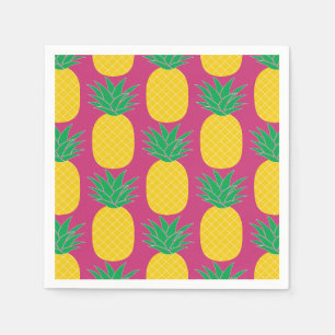 Pink Pineapple Tropical Napkin